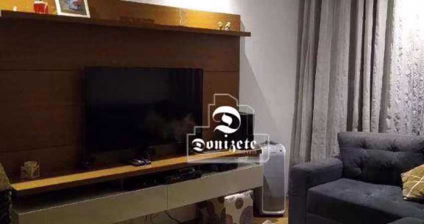 Apartamento com 2 dormitórios à venda, 58 m² por R$ 295.000,00 - Vila Tibiriçá - Santo André/SP