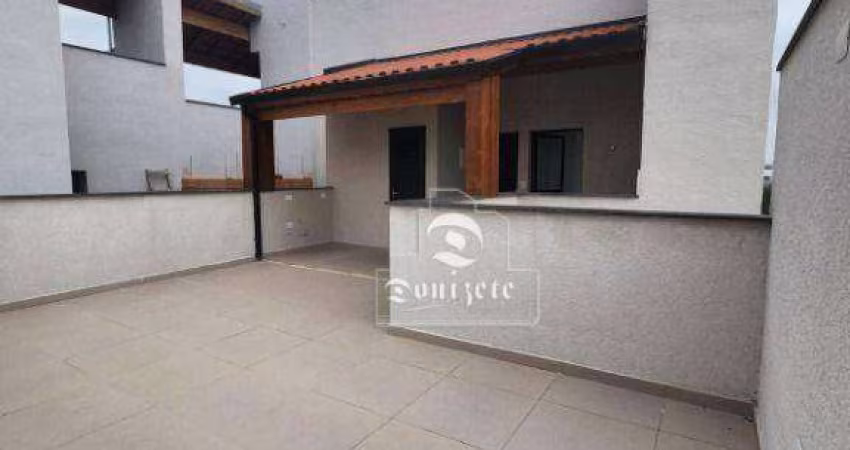 Cobertura com 2 dormitórios, 86 m² - venda por R$ 600.000,00 ou aluguel por R$ 2.830,00/mês - Vila Scarpelli - Santo André/SP