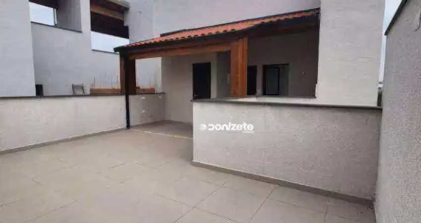 Cobertura com 2 dormitórios, 86 m² - venda por r$ 600.000,00 ou aluguel por r$ 2.830,00/mês - vila scarpelli - santo andré/sp