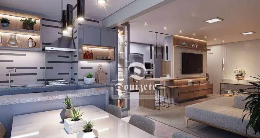 Apartamento com 3 dormitórios à venda, 127 m² por r$ 1.370.000,00 - jardim bela vista - santo andré/sp