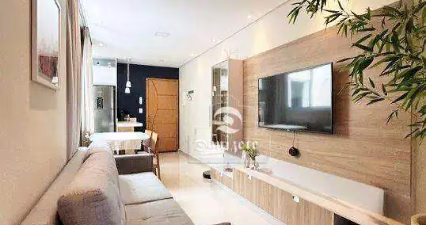 Apartamento com 2 dormitórios à venda, 45 m² por R$ 390.000,00 - Vila Pires - Santo André/SP