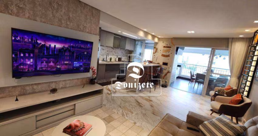Apartamento com 2 dormitórios para alugar, 117 m² por R$ 10.317,21 - Centro Santo André - Santo André/SP