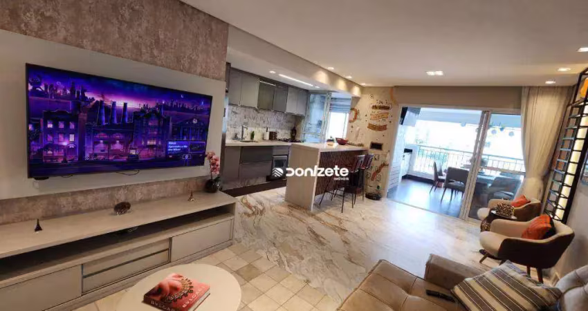 Apartamento com 2 dormitórios para alugar, 117 m² por r$ 10.317,33 - centro santo andré - santo andré/sp