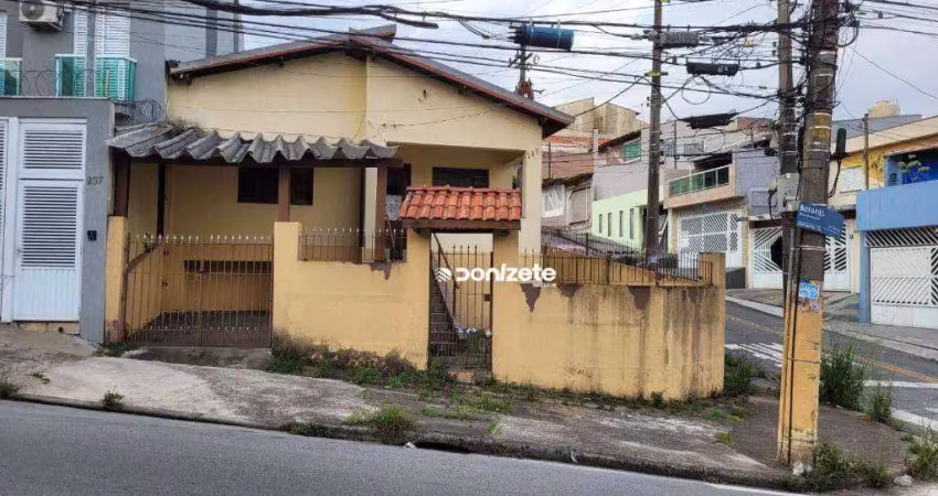 Terreno à venda, 318 m² por r$ 775.000,00 - vila pires - santo andré/sp