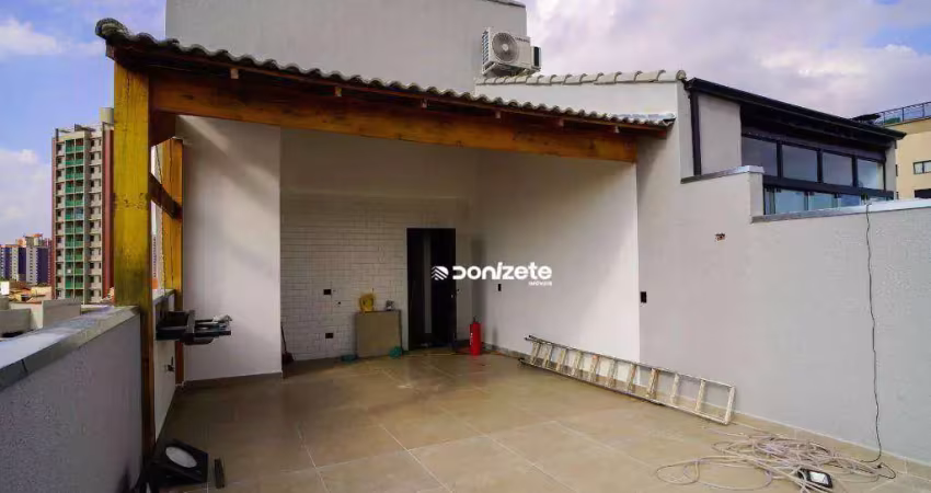 Cobertura à venda, 88 m² por r$ 450.000,00 - vila guiomar - santo andré/sp