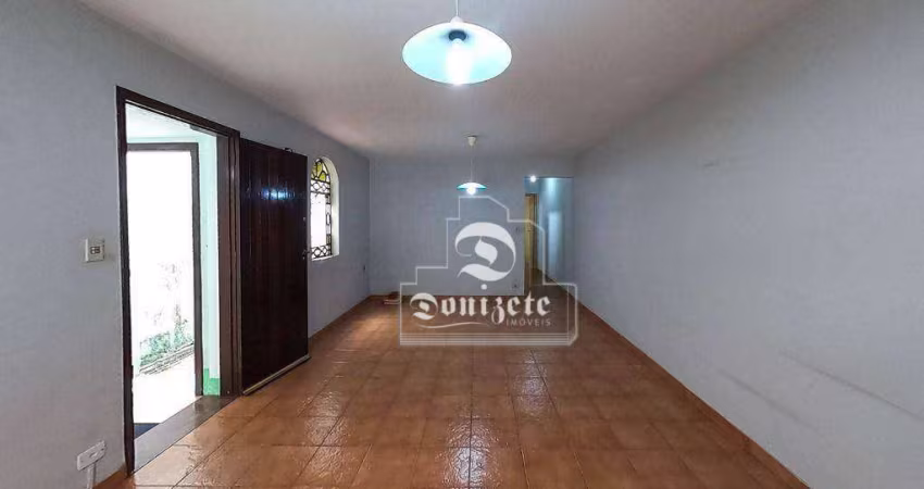 Sobrado com 3 dormitórios para alugar, 182 m² por R$ 4.009,08/mês - Jardim - Santo André/SP