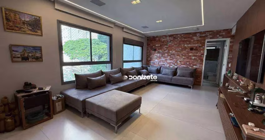Apartamento com 3 dormitórios à venda, 153 m² por r$ 2.250.000,00 - jardim - santo andré/sp
