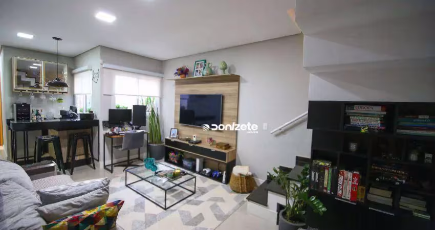 Cobertura com 2 dormitórios à venda, 104 m² por r$ 700.000,00 - jardim paraíso - santo andré/sp