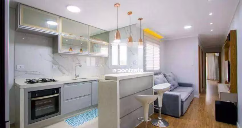 Cobertura com 2 dormitórios à venda, 105 m² por r$ 560.000,00 - vila scarpelli - santo andré/sp