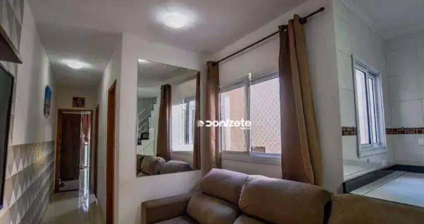 Cobertura com 2 dormitórios à venda, 105 m² por r$ 529.000,00 - vila scarpelli - santo andré/sp