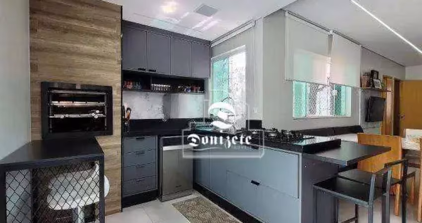 Cobertura com 3 dormitórios à venda, 120 m² por r$ 829.990,00 - campestre - santo andré/sp