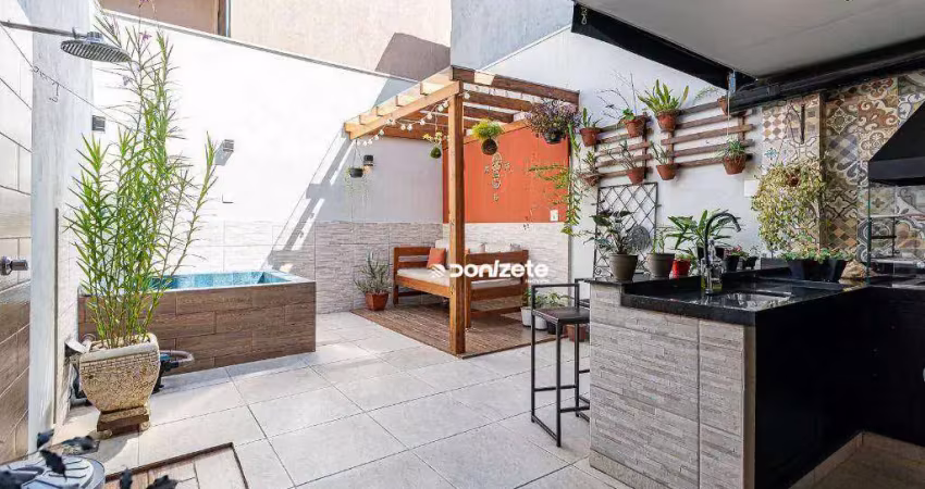 Sobrado com 3 dormitórios à venda, 211 m² por r$ 1.400.000,00 - vila assunção - santo andré/sp