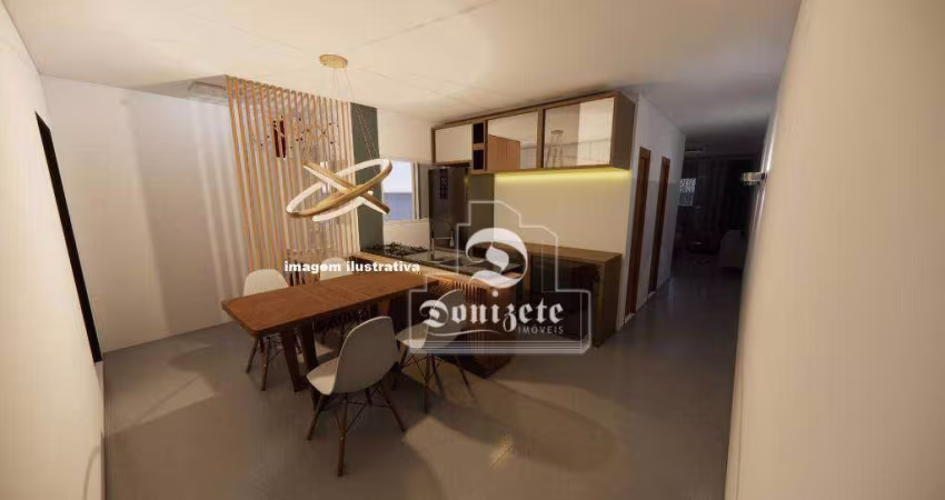Cobertura com 2 dormitórios à venda, 105 m² por R$ 650.000,00 - Vila Bastos - Santo André/SP