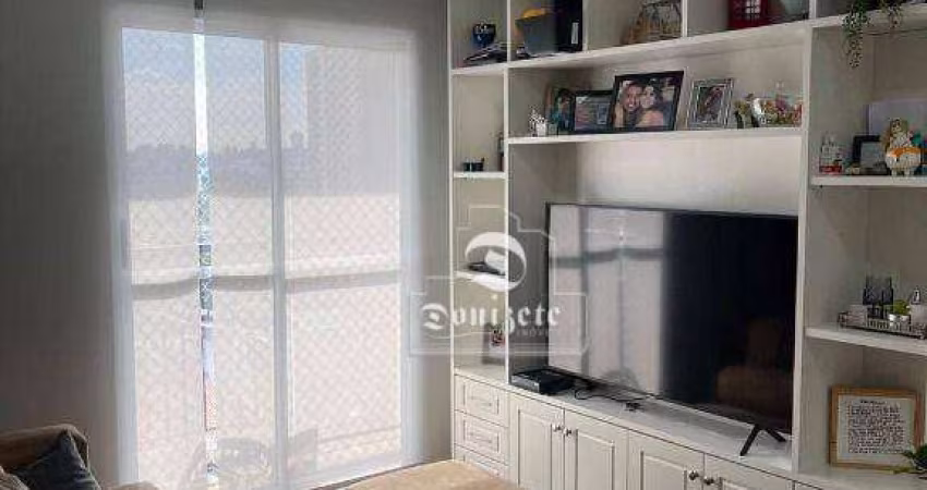 Apartamento com 2 dormitórios para alugar, 53 m² por R$ 2.778,33/mês - Vila Homero Thon - Santo André/SP
