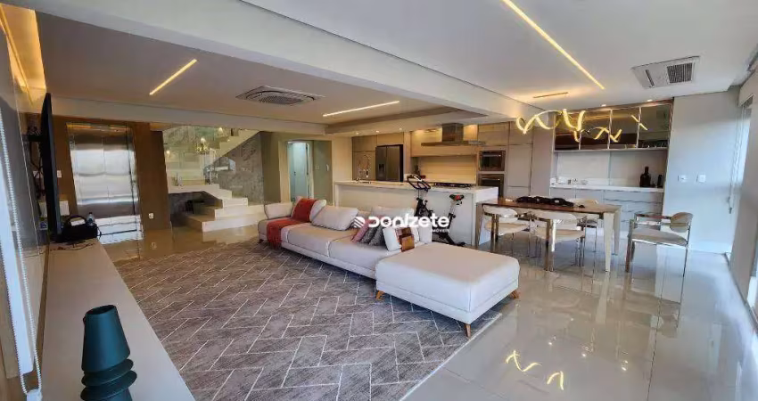 Cobertura com 4 dormitórios, 350 m² - venda por r$ 6.590.000,00 ou aluguel por r$ 33.565,93/mês - jardim - santo andré/sp