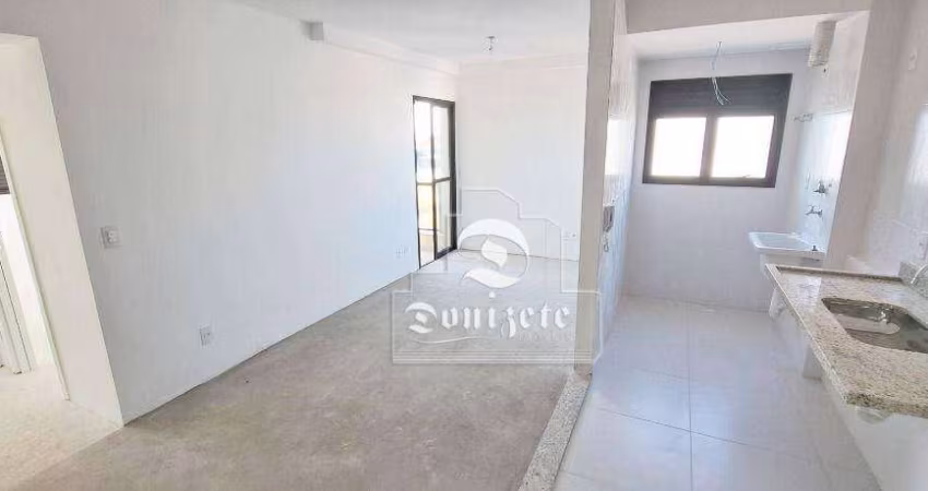 Apartamento com 2 dormitórios à venda, 57 m² por R$ 390.000,00 - Vila Valparaíso - Santo André/SP