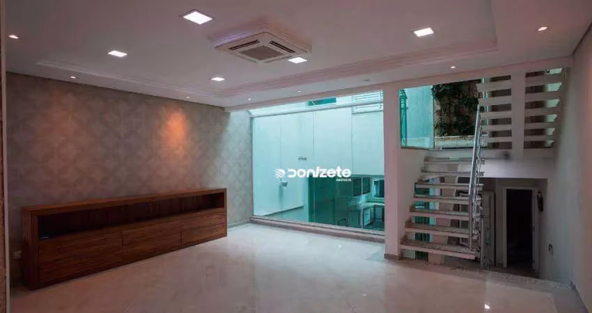 Sobrado com 4 dormitórios à venda, 205 m² por r$ 1.850.000,00 - vila assunção - santo andré/sp