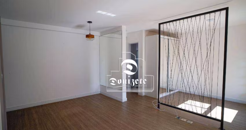 Apartamento com 1 dormitório para alugar, 42 m² por R$ 3.050,00/mês - Campestre - Santo André/SP