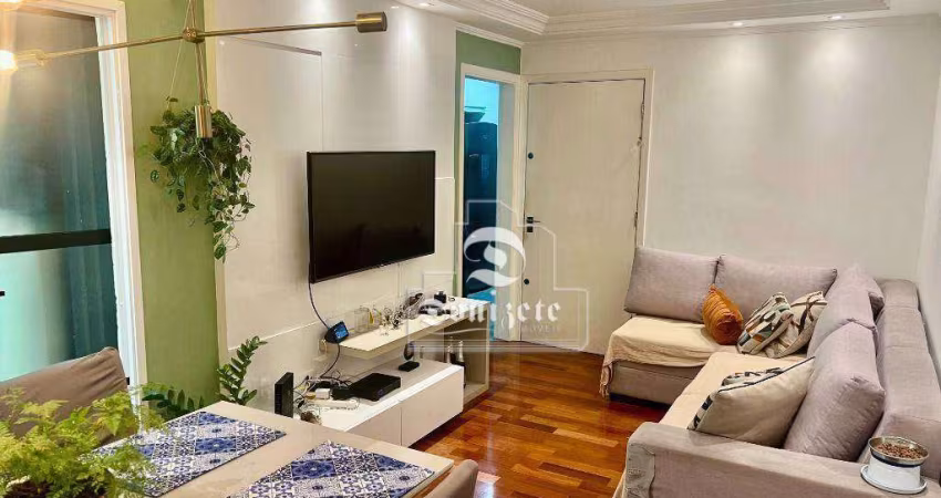 Apartamento com 2 dormitórios, 71 m² - venda por R$ 509.000,00 ou aluguel por R$ 3.828,13/mês - Santa Maria - Santo André/SP