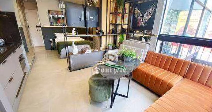 Studio com 1 dormitório à venda, 30 m² por R$ 430.000,00 - Jardim - Santo André/SP