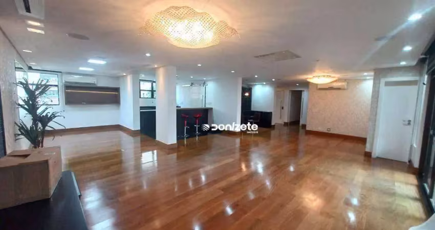 Apartamento com 4 dormitórios para alugar, 263 m² por r$ 11.816,52/mês - jardim - santo andré/sp