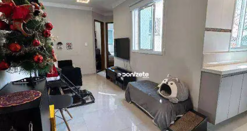 Cobertura com 2 dormitórios à venda, 70 m² por r$ 470.000,00 - campestre - santo andré/sp