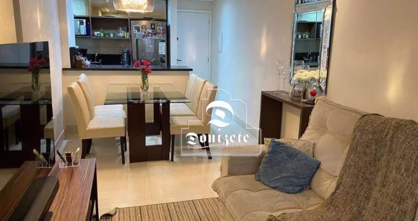 Apartamento com 3 dormitórios à venda, 74 m² por r$ 770.000,00 - campestre - santo andré/sp