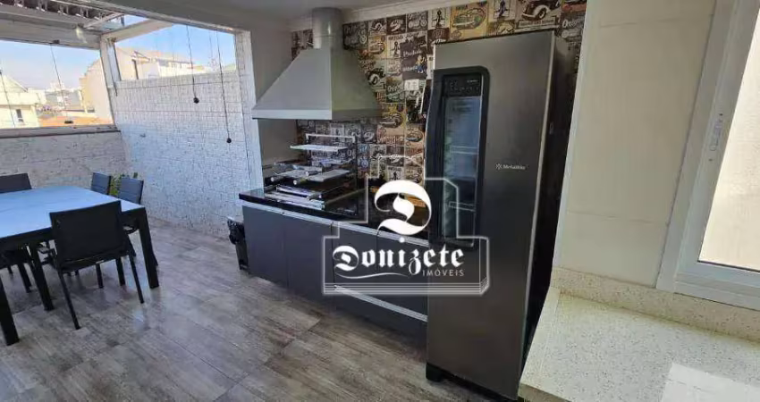 Cobertura com 2 dormitórios à venda, 110 m² por r$ 510.000,00 - vila metalúrgica - santo andré/sp