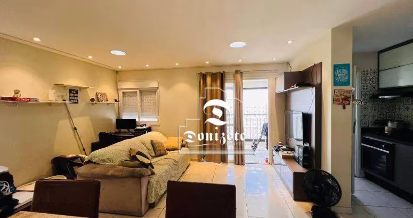 Apartamento com 2 dormitórios à venda, 70 m² por r$ 750.000,00 - jardim - santo andré/sp