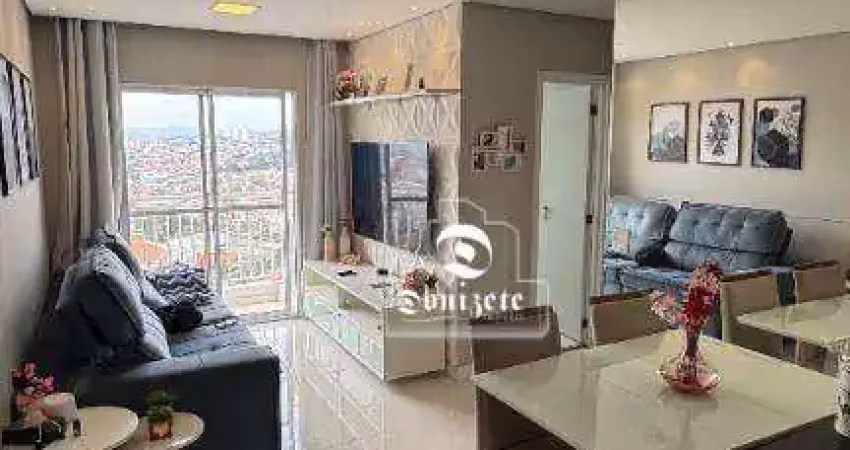 Apartamento com 2 dormitórios à venda, 54 m² por r$ 370.000,00 - vila humaitá - santo andré/sp
