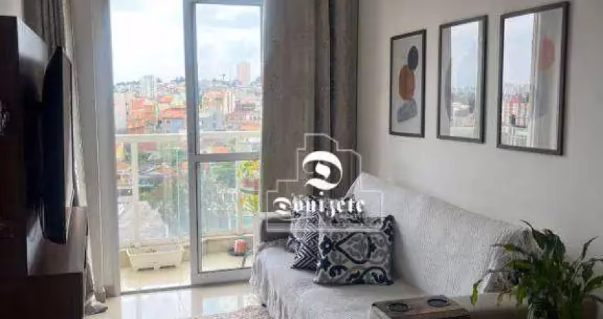 Apartamento com 2 dormitórios à venda, 56 m² por r$ 370.000,00 - parque das nações - santo andré/sp