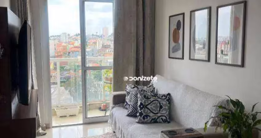 Apartamento com 2 dormitórios à venda, 56 m² por r$ 370.000,00 - parque das nações - santo andré/sp