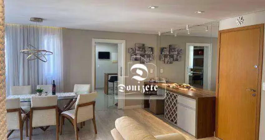 Apartamento com 3 dormitórios à venda, 118 m² por r$ 1.170.000,00 - vila valparaíso - santo andré/sp