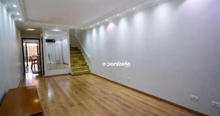 Sobrado com 3 dormitórios à venda, 129 m² por r$ 799.000,00 - utinga - santo andré/sp