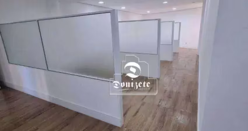Sala para alugar, 94 m² por r$ 6.250,00/mês - jardim - santo andré/sp