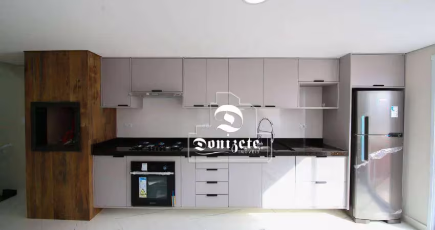 Cobertura com 2 dormitórios à venda, 124 m² por r$ 699.999,90 - vila linda - santo andré/sp