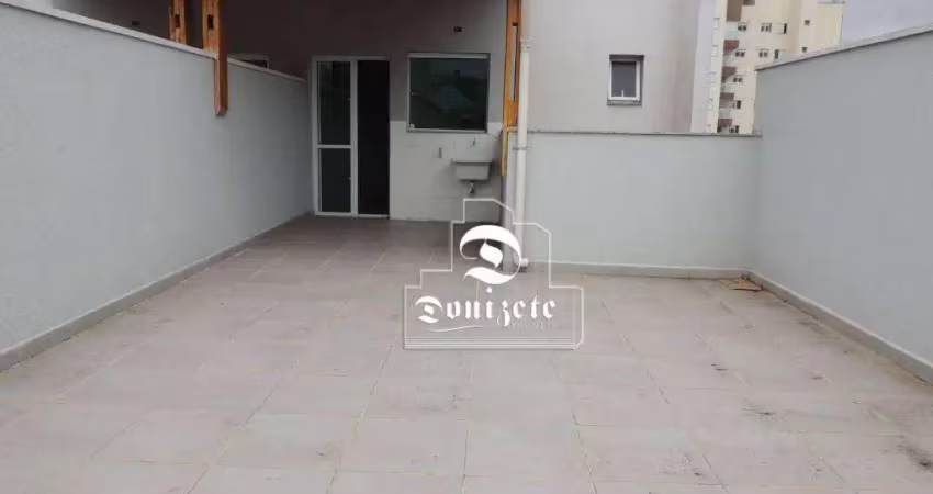Cobertura com 2 dormitórios à venda, 100 m² por r$ 435.000,00 - vila camilópolis - santo andré/sp
