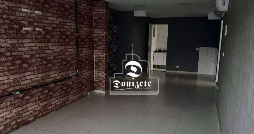 Salão para alugar, 40 m² por r$ 3.550,00/mês - parque das nações - santo andré/sp