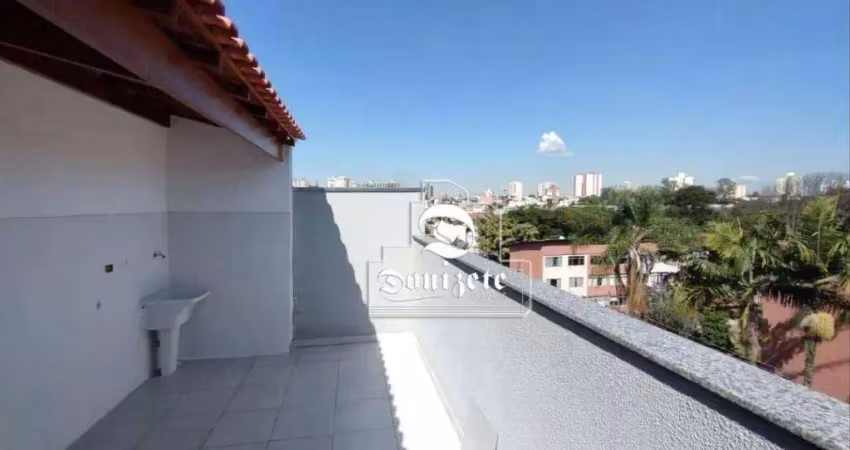 Cobertura com 2 dormitórios à venda, 107 m² por r$ 650.000,00 - vila guiomar - santo andré/sp