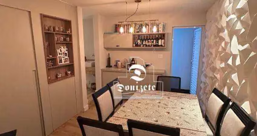 Cobertura com 2 dormitórios à venda, 119 m² por r$ 670.000,00 - parque das nações - santo andré/sp