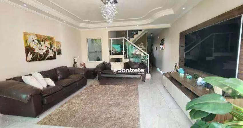 Sobrado com 3 dormitórios à venda, 238 m² por r$ 899.999,90 - parque novo oratório - santo andré/sp