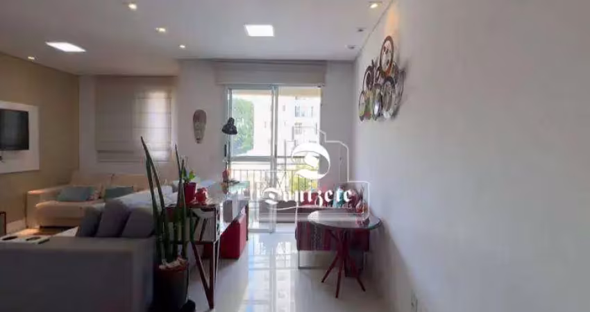Apartamento com 2 dormitórios para alugar, 54 m² por r$ 4.343,00/mês - parque jaçatuba - santo andré/sp
