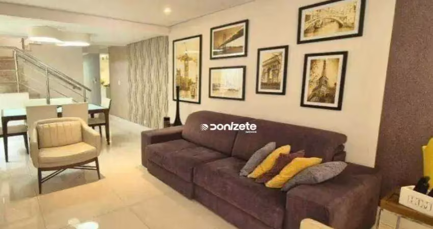 Sobrado com 3 dormitórios à venda, 148 m² por r$ 1.250.000,00 - vila bastos - santo andré/sp