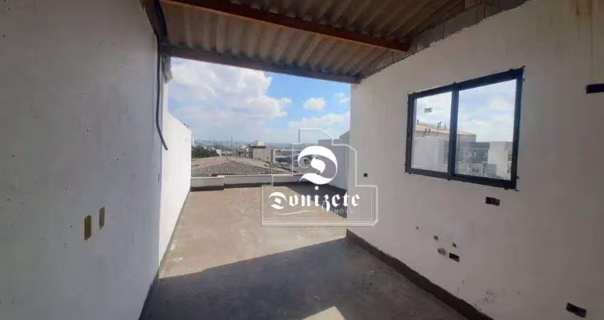Cobertura com 2 dormitórios à venda, 100 m² por r$ 620.000,00 - utinga - santo andré/sp