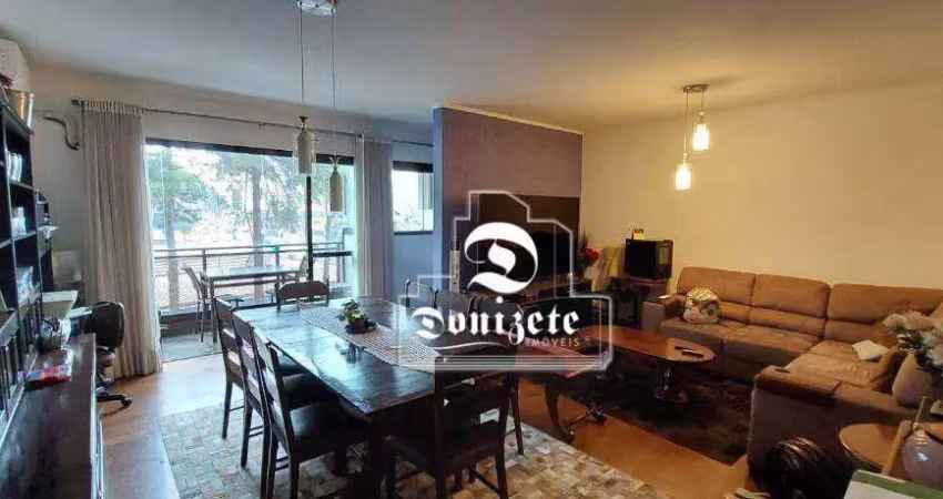 Apartamento com 3 dormitórios à venda, 144 m² por r$ 700.000,00 - vila alzira - santo andré/sp