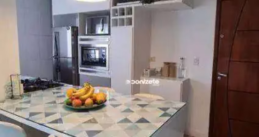 Cobertura com 2 dormitórios à venda, 74 m² por r$ 373.000,00 - jardim las vegas - santo andré/sp