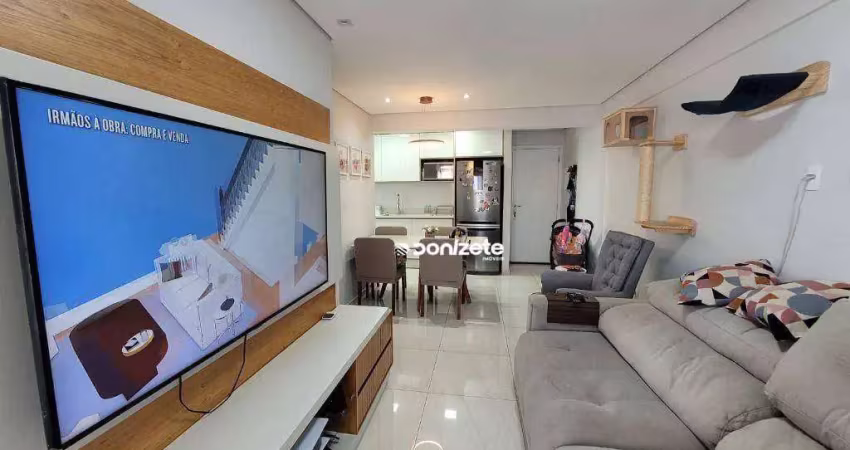 Apartamento com 2 dormitórios à venda, 60 m² por r$ 580.000,00 - campestre - santo andré/sp