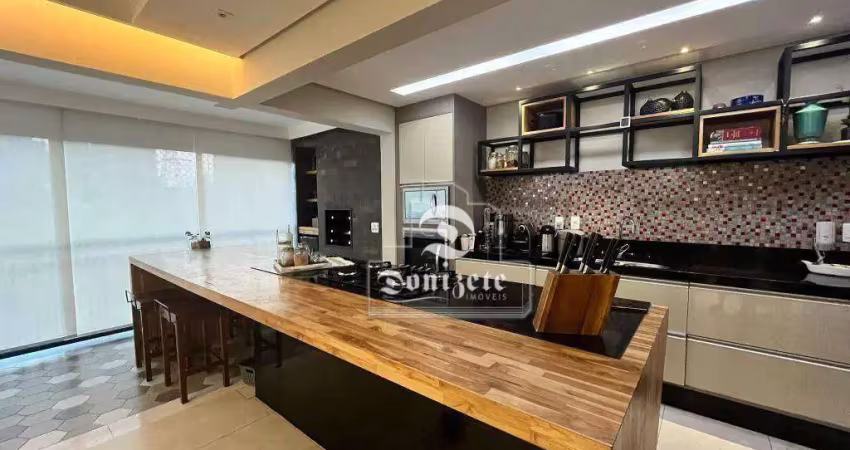 Apartamento com 3 dormitórios à venda, 120 m² por r$ 1.700.000,00 - jardim - santo andré/sp