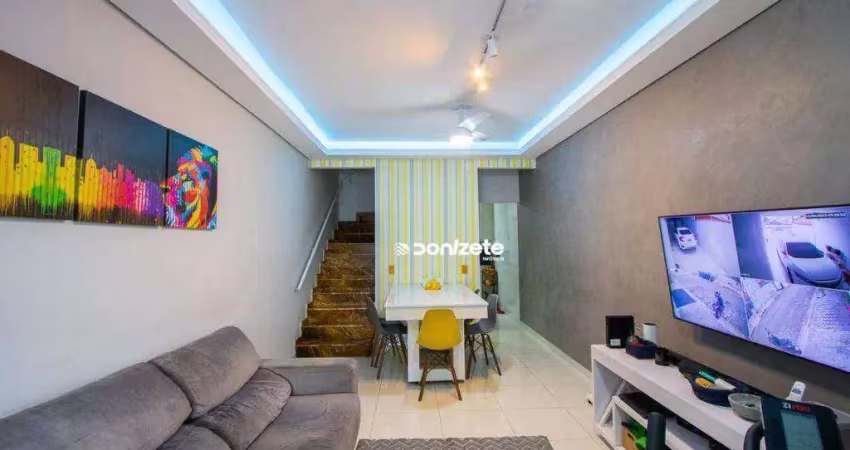 Sobrado com 3 dormitórios à venda, 126 m² por r$ 636.999,90 - vila linda - santo andré/sp