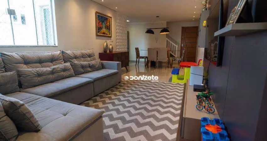 Cobertura com 3 dormitórios à venda, 210 m² por r$ 890.000,00 - campestre - santo andré/sp